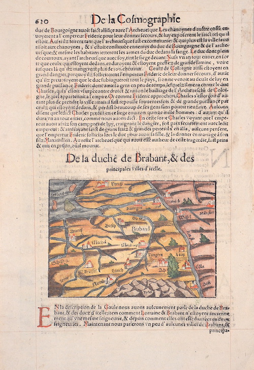 De la duche de Brabant , u. des principales villes d’icelle. De la Cosmographie 620