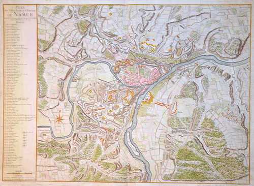 Plan des Villes Forts et chateaux de Namur