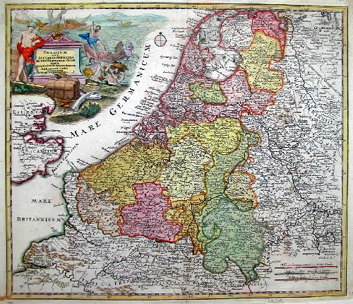 Belgium sive Inferior Germania in svas XVII provincias divisa jucta ex actissimam