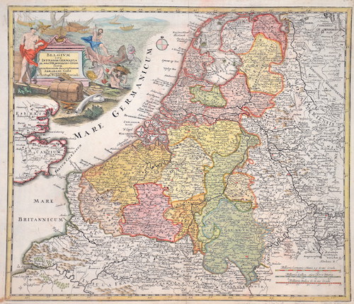 Belgium sive Inferior Germania in svas XVII provincias divisa jucta ex actissimam