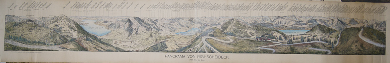 Panorama von Rigi- Scheideck 1648 m üb. Meer