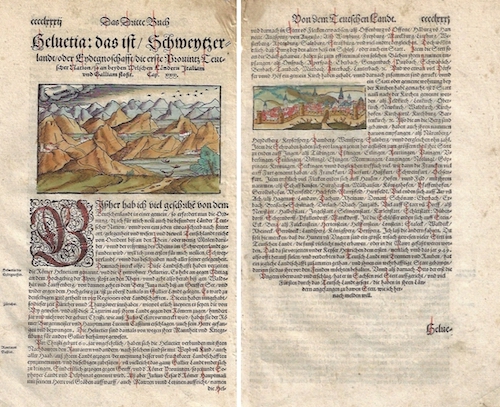 Das Dritte Buch / Helvetia: das ist / Schweytzerland / oder Eydtgnoschafft/ die erste Provintz Teutscher Nation / so an beyden Welschen Ländern..