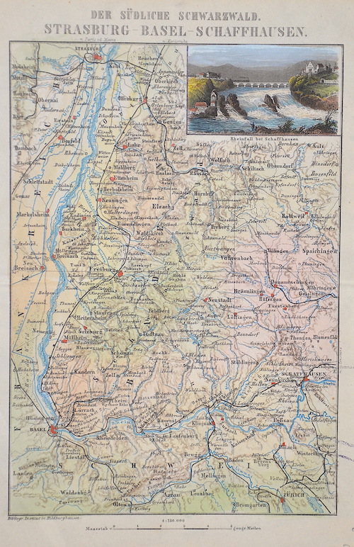 Der südliche Schwarzwald. Strasburg-Basel-Schaffhausen.