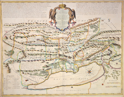 Carte de la Souveraine te de Neuchatel et Vallangin