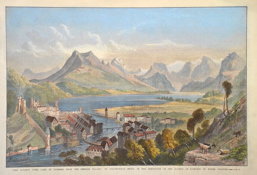 the Queen’s view, Lake of Lucerne, from the Pension Wallis
