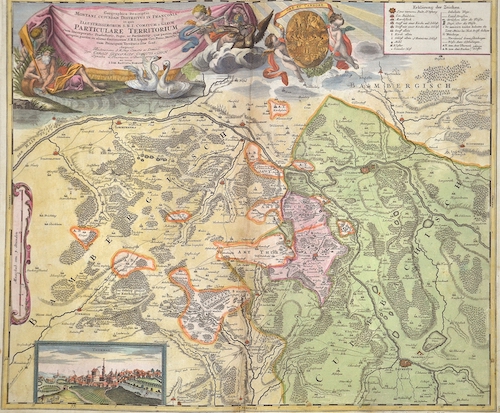 Geographica descriptio Montani Cujustam Districtus in Franconia in quo illustrissimorum S.R.I. Comitum a Giech Particulare Territorium…