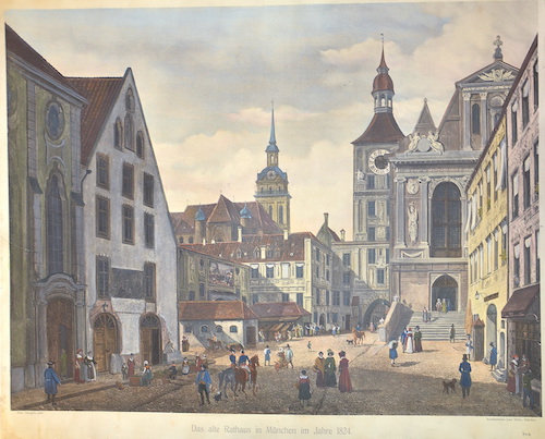 Das alte Rathhaus in München im Jahr 1824