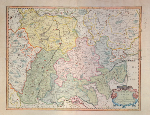 Palatinat du Rhein, Alsace et partie de Souabe de Farnconie