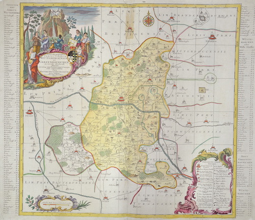 Delineatio geographica Praefecturaum Wittebergensis et Graefenhainichen……