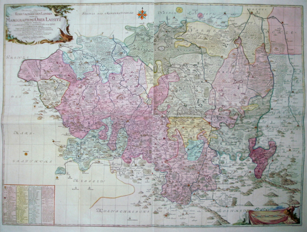 Geograph.delineation des zu denen Kursächsischen Landen gehörigen Marggraftums Oberlausitz….