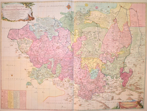 Geograph.delineation des zu denen Kursächsischen Landen gehörigen Marggraftums Oberlausitz….