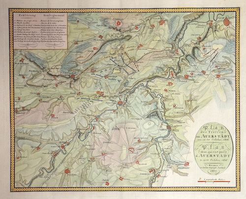 Plan des Treffens bey Auerstädt am 14ten Oktober, 1806