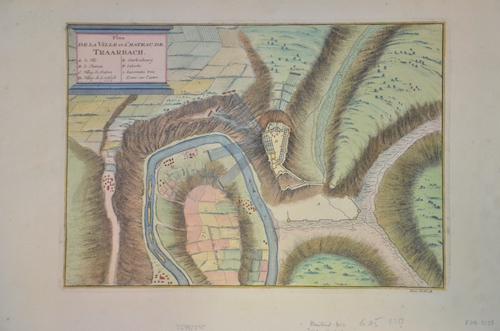 Plan de la ville et chateau de Traarbach