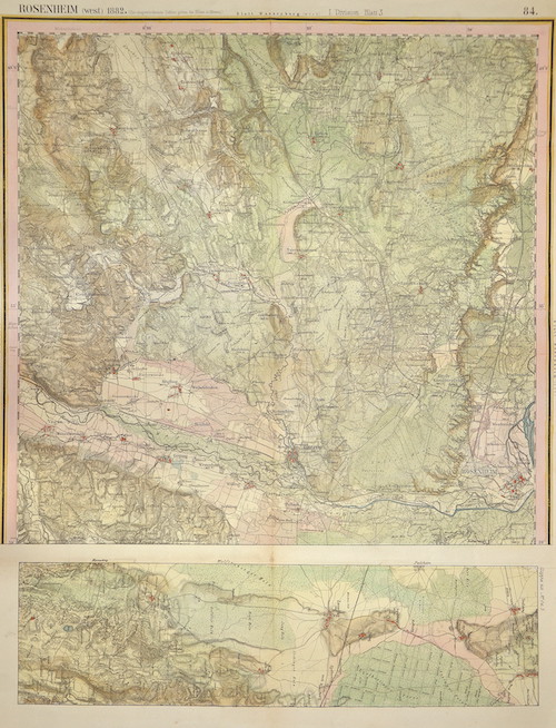 Rosenheim (west) 1882 / I. Division Blatt 3 / 84.