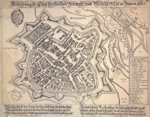 Abbildung der Churfürstlichen Residentz Statt München in Bayern. 1667.