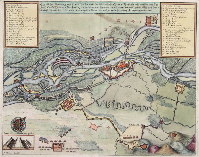 Eigentliche Abbildung des Haupt Passes und der Fürtrefflichen Vestung Brysach, wie dieselbe von ihr Füstl. Gnade Hertzogen Bernharten zu Sachsen etc.