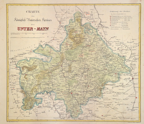 Charte des Königlich Baierschen Kreises des Unter-Mayn