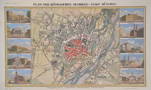 Plan der Königlichen Residenz-Stadt München.
