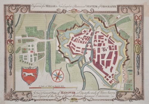 A New & Correct Plan of Hanover, a City in the circle of Lower Saxony, and Capital of the King of Great Britain’s German Dominions.