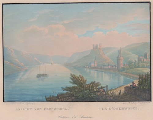 Ansicht von Oberwesel / Vue d’Oberwesel.