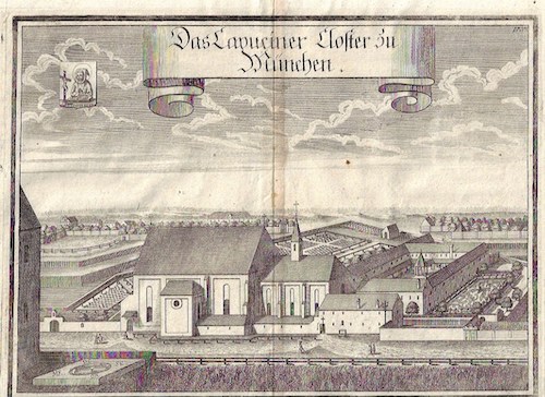 Das Capuciner Closter zu München.