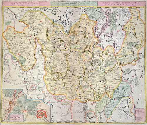 Carte Nouvelle de l’electorat et Marquisat de Brandebourg