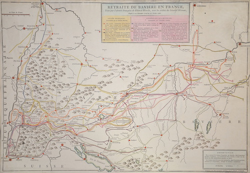 Retraite de Baviere en France, Faite par l’Armee francaise de Rhin et Moselle, sous les ordres du General Moreau,..