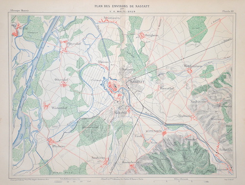 Plan des Environs de Rastatt par V. A. Malte-Brun