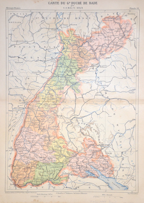 Carte du Gd. Duche de Bade par V. A. Malte-Brun