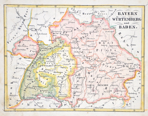 Bayern Würtemberg und Baden.