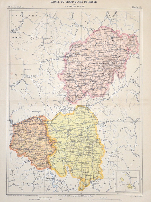 Carte du Grand Duche de Hesse