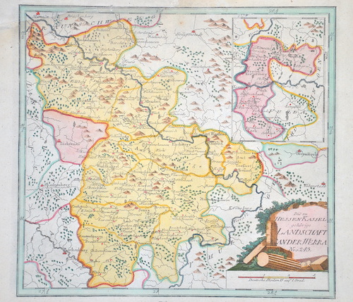 Die zu Hessen Kassel gehörige Landschaft an der Werra Nro. 243.