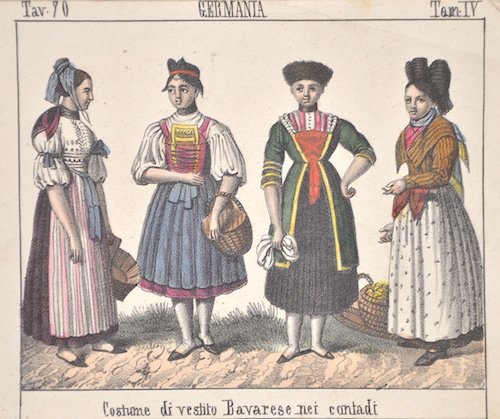 Tav. Z70 / Germania / Tom IV / Costume di vestito Bavarese nei contadi