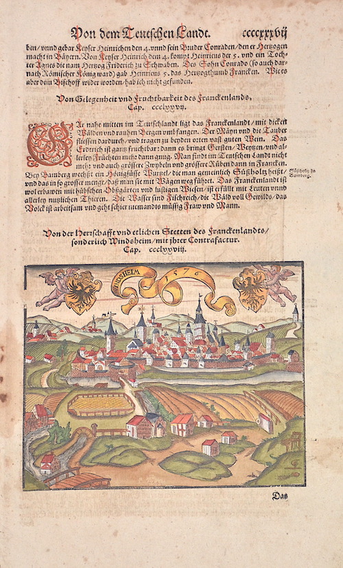 Von der Herschafft und etlichen Stetten des Franckenlandts, sonderlich Windsheim, mit ihrer Contrafactur.