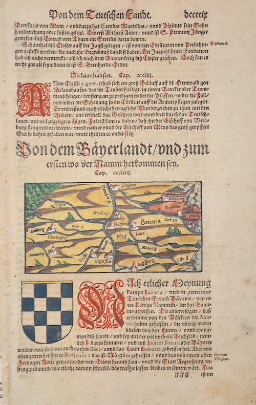 Von dem Bayerlandt und zum ersten wo der Namm Herkommen sey.