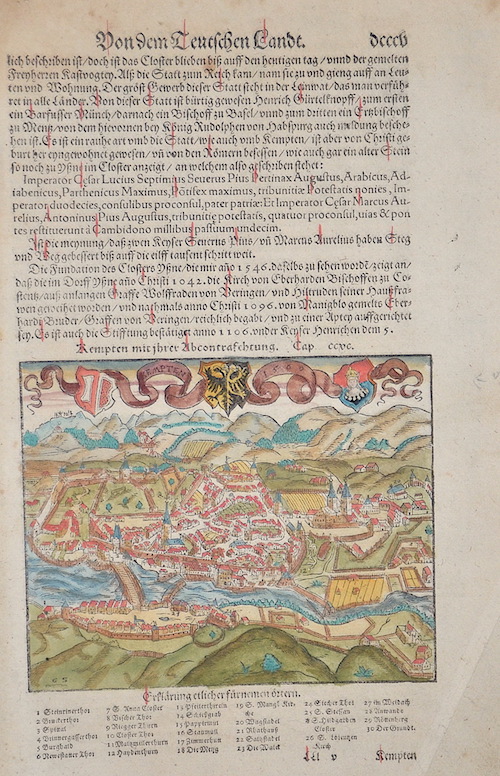 Von dem Teutschen Landt. / Kempten mit ihrer Abcontrafehtung.