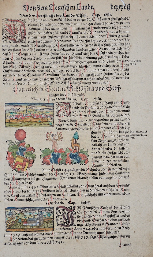 Von der Statt Eintzheim. / Murbach