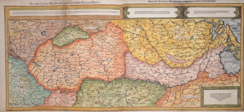 Die ander Tafel des Rheinstroms begreiffend die Pfaltz, Westereich, Eyfel / Die dritte Tafel des Rheinstrome, enthaltend das Nider Deutschlandt.
