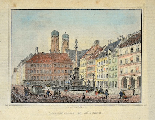 Marienplatz in München.