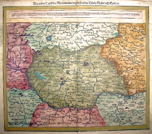 Die ander Tafel des Rheinstoms/begreiffend die Pfalz/Westerreich/Eyfel