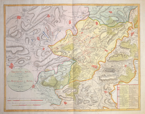 Plan des Treffens bey Jena, am 14. October, 1806