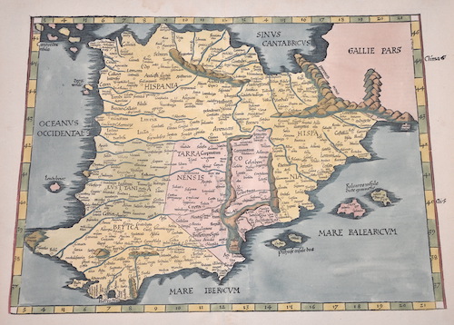 Europae tabula secunda continet Hispaniam…