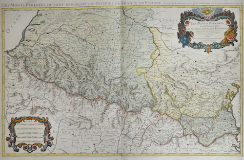 Les Monts Pyrenées.  Ou sont remarques les Passages de France et Espagne