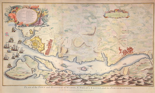 Plan of the Town and Harbour of Mahon, St. Philip’s Castle, and its Fortifications.