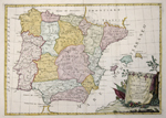 Li Regni die Spagna e Portogallo divisi nelle sue Provincie di nuova Projezione.