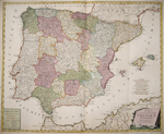 Karte von dem Königreiche Spanien. Nach Lopez