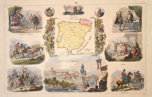26. Karte von Spanien und Portugal.