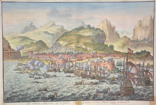 De Stadt Allegona, op ‘tEylandt Groot Canaria, in den Jaare 1599. vermeestert.