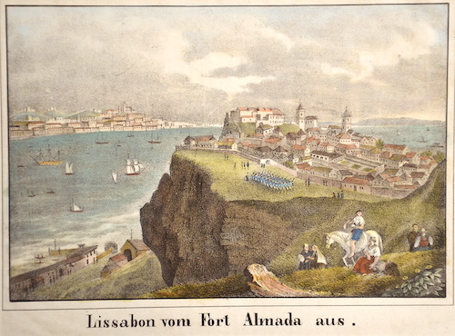 Lissabon vom Fort Almada aus.