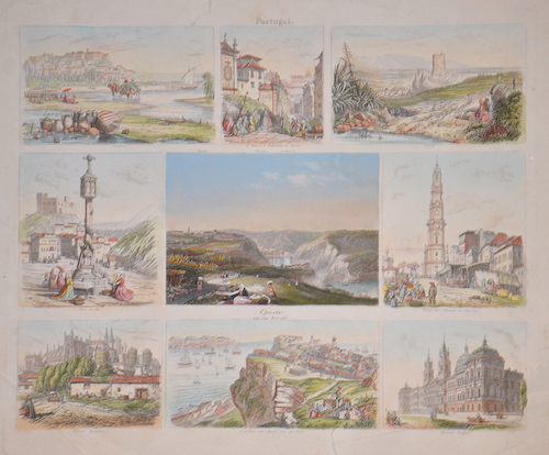 Portugal. Oporto von San Joao aus.